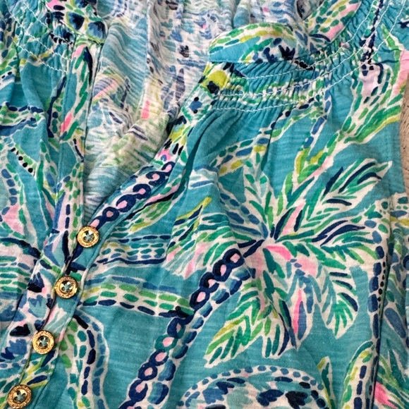 Lilly pulitzer Blue Patterned Top - Picture 4 of 4